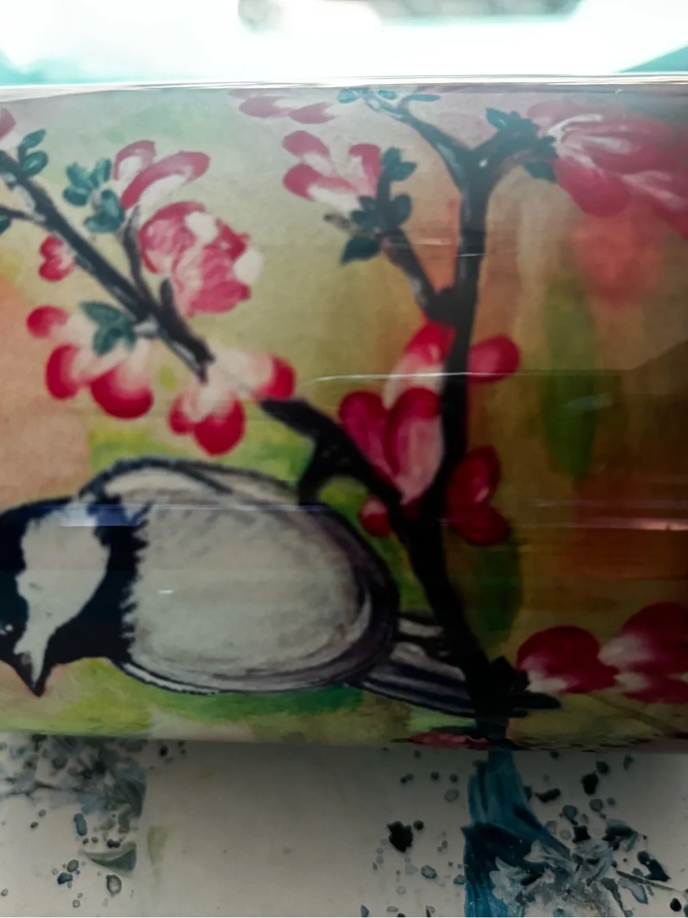 Decorative Bird Blossom coffee mug by Zazzle